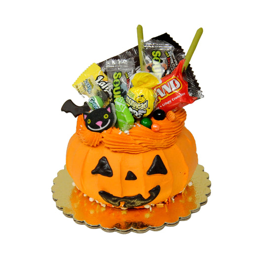 Halloween Jack-o-Lantern Cake