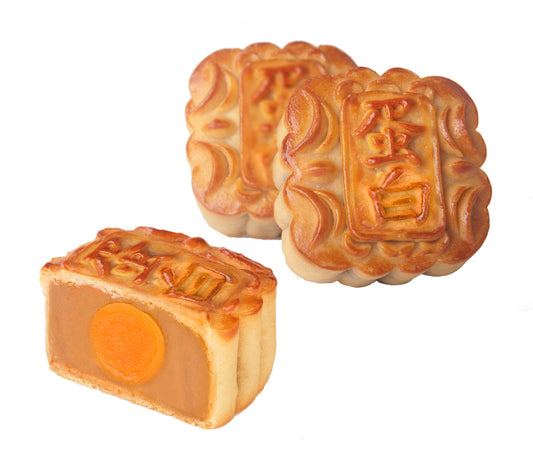 Mini Mooncake Egg Yolk White Lotus Seed (8pk)